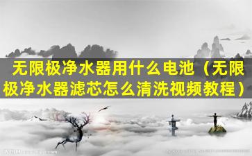 无限极净水器用什么电池（无限极净水器滤芯怎么清洗视频教程）