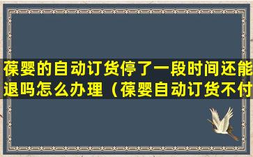 葆婴的自动订货停了一段时间还能退吗怎么办理（葆婴自动订货不付款有什么后果）